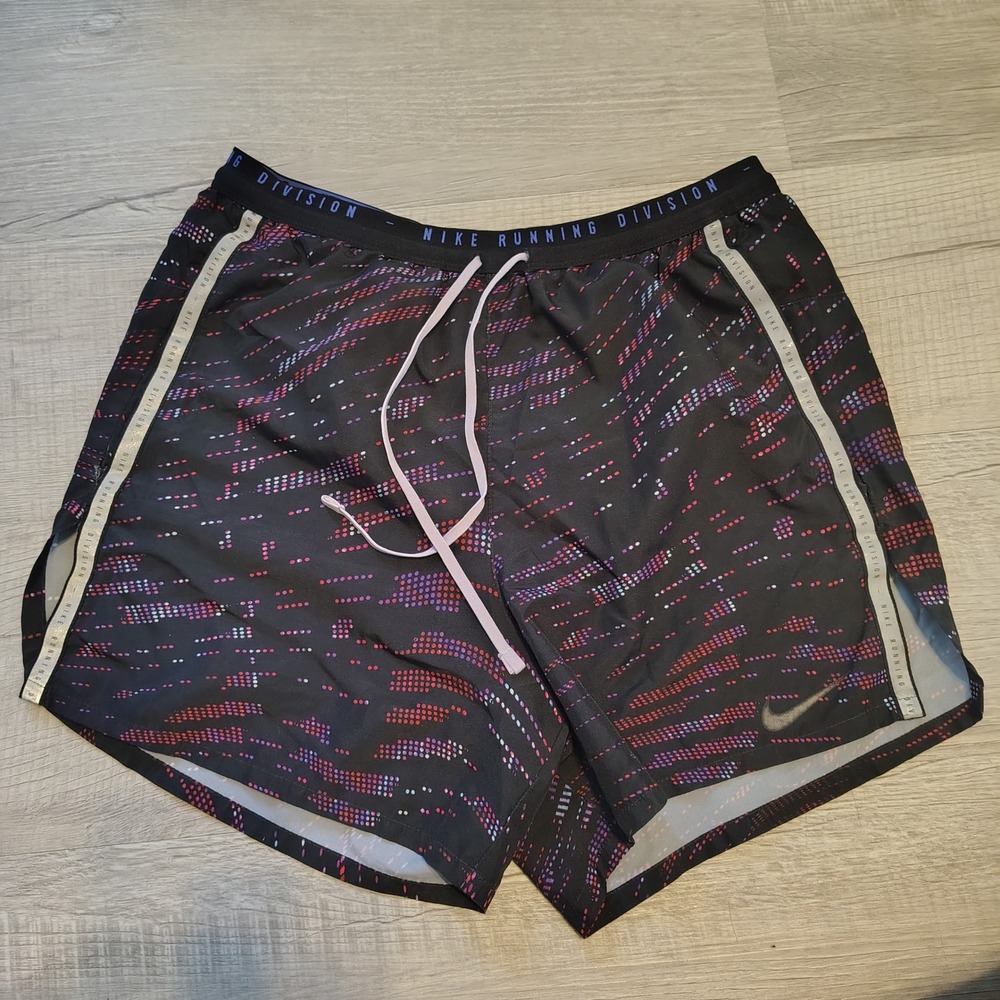 Nike Running Division Dri-FIT Shorts Lot 2 Pairs Women Small Grey Black Lined - Picture 2 of 10